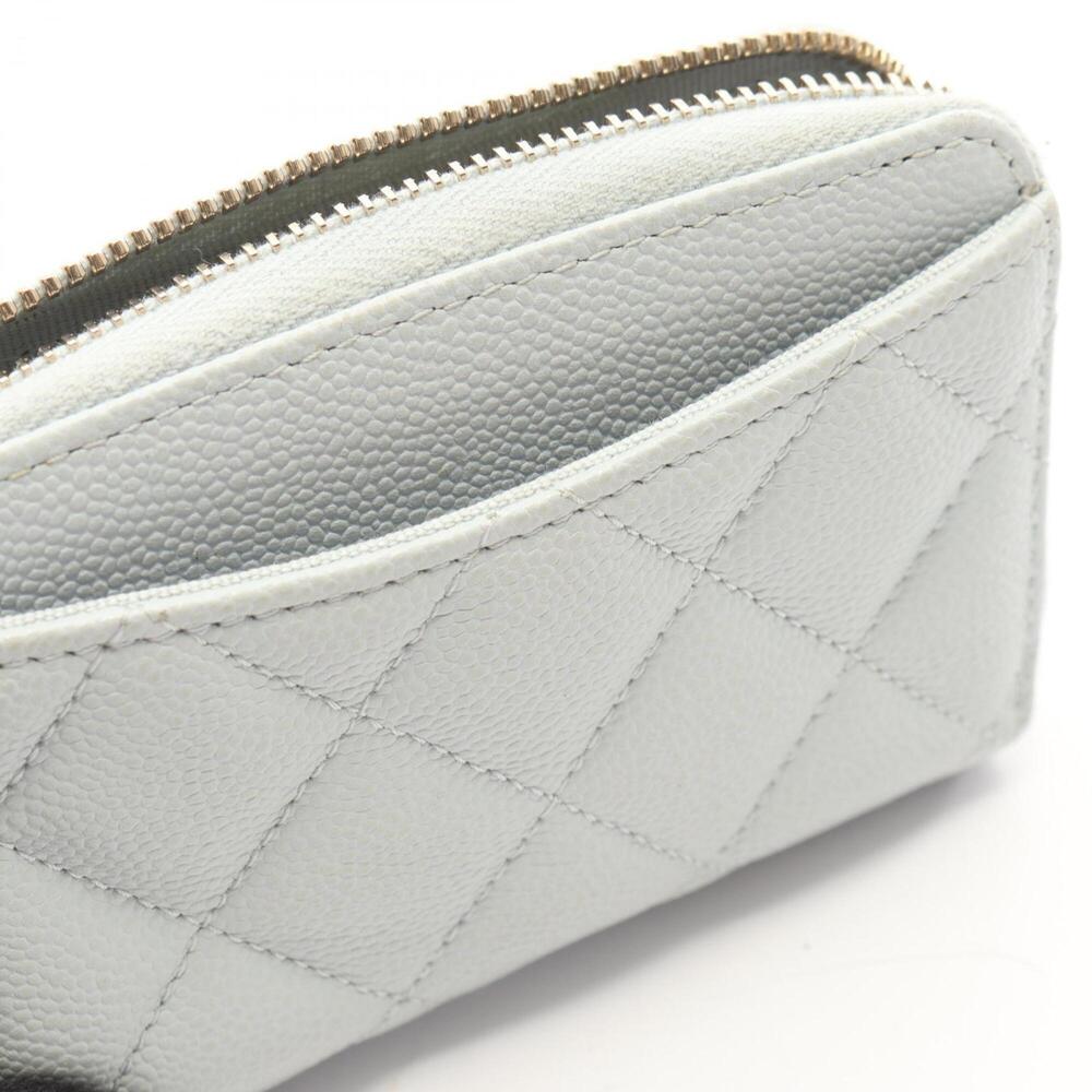 CHANEL Blue Caviar Leather Wallet - Picture 7 of 8